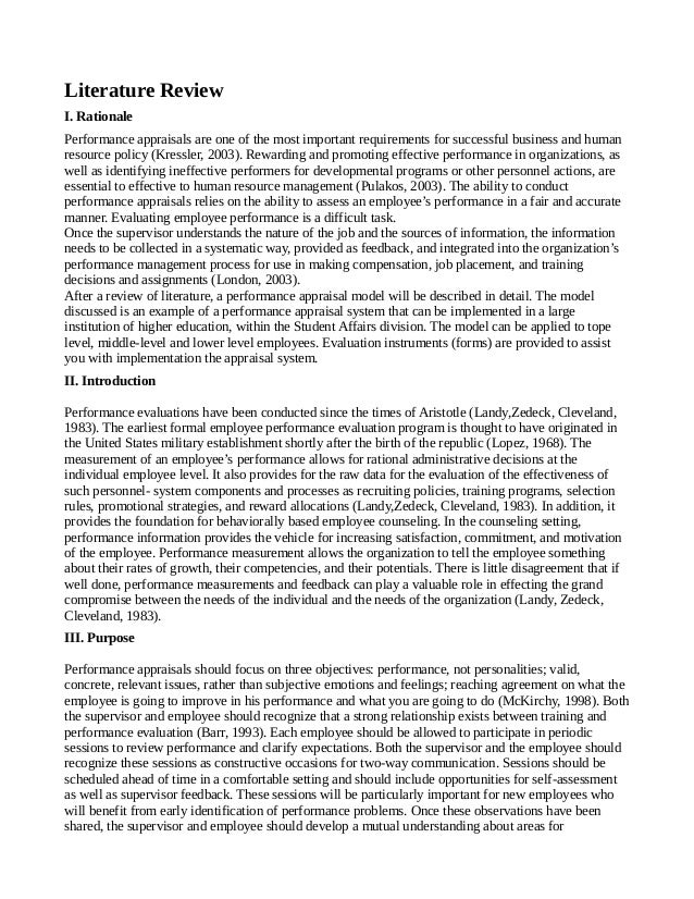 What does a literature review look like picture