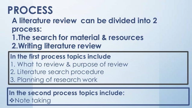 Literature review in research methodology