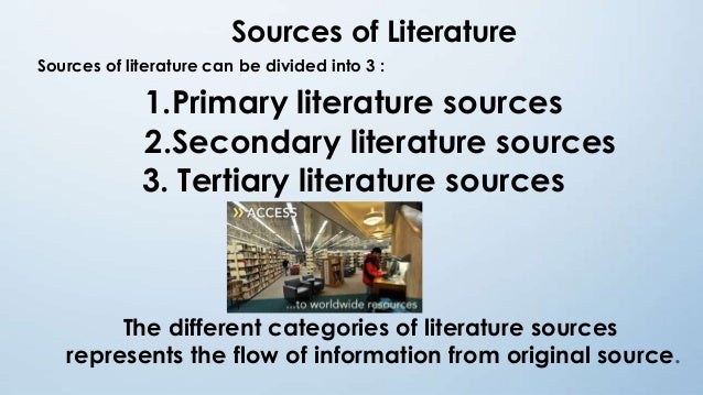 sources of literature in research methodology