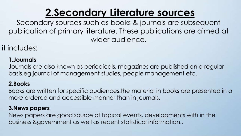review of literature in research methodology slideshare