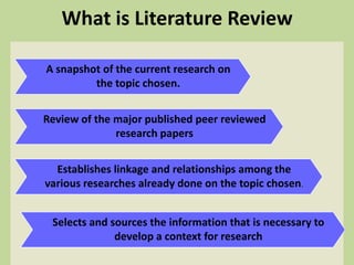 literature reviews dissertations