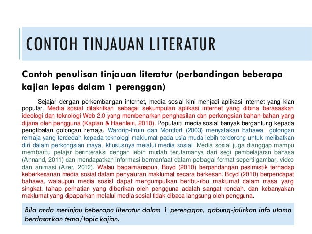 Contoh Kajian Literatur Proposal