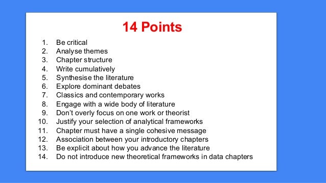 PhD THESIS STRUCTURE - PHD Projects