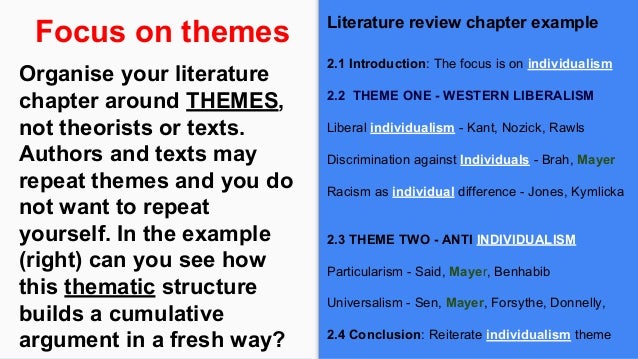 Dissertation literature review structure