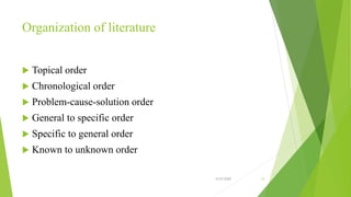 Writing an Effective Literature Review | PPTX