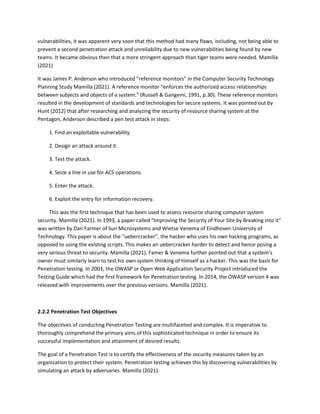 Vulnerability Assessment LITERATURE REVIEW. doc | DOC