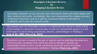 Review of Literature presented and prepared by Mohd Ashraf Bhat | PPTX