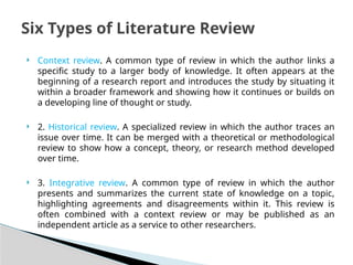 Contextual Review Example LITERATURE REVIEW.pptx how to take notes | PPTX