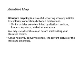 How to write a Literature Review for a senior thesis | PPTX