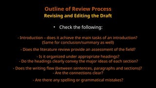 Comprehensive Guide to Conducting Effective Literature Reviews in ...