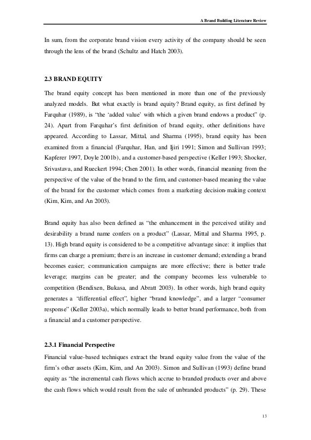 Brand building literature review 06 picture