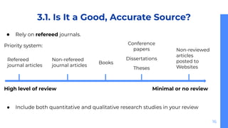 Effective Review Methods Literature Review - How to write an effective review | PDF