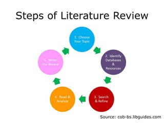 steps in literature review pdf
