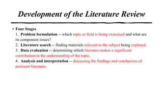 Literature Review in Social Science | PDF