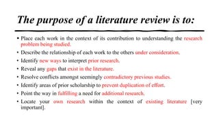 Literature Review in Social Science | PDF