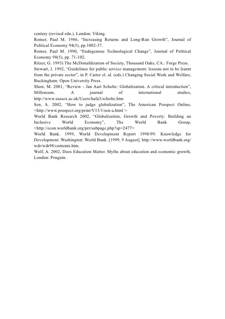 Article about economic globalization image