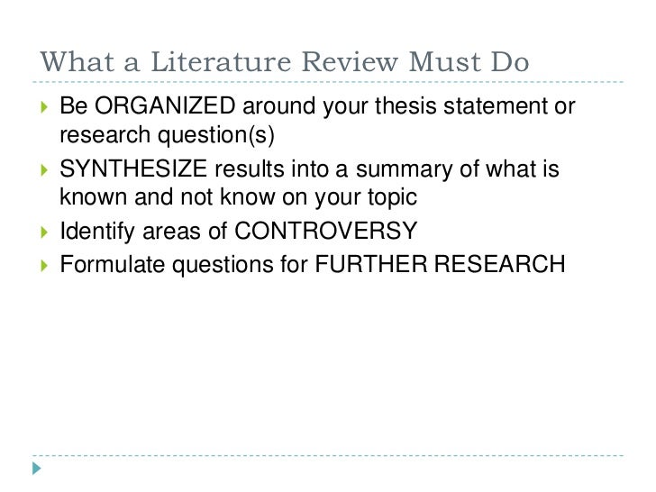 Research question before or after literature review