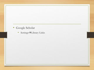 • Google Scholar
• SettingsLibrary Links
 