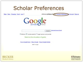 Scholar Preferences 