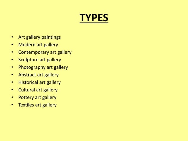 Literature Study On Art Gallery PPT