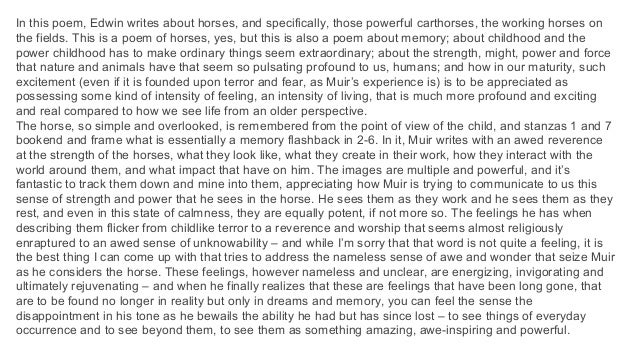 The Horses Edwin Muir Analysis