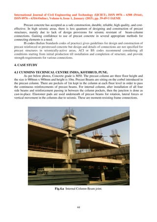 Literature work study of precast concrete connections in seismic | PDF