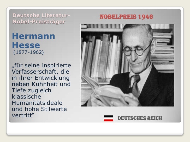 Hermann Hesse Nobelpreis Für Welches Werk www.slideshare.net