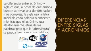 SIGLAS Y ACRONIMOS | PPT