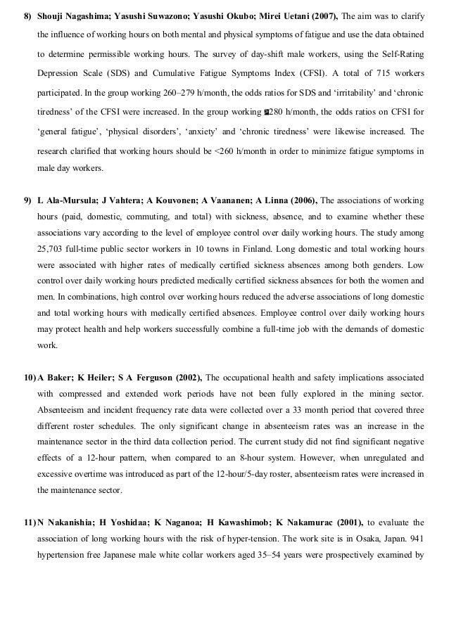 Occupational health and safety literature review - mbadissertation.web ...