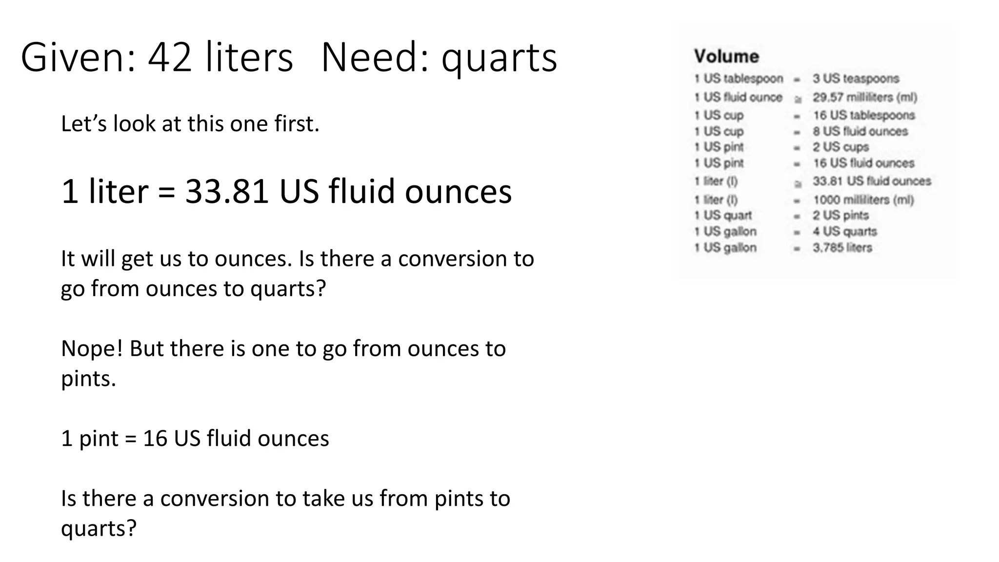 liters to quarts conversion.pptx