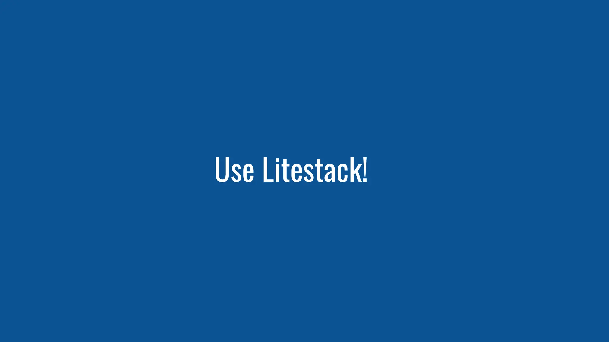 Use Litestack!
 