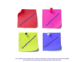 Tá	
  an	
  tSFGM	
  á	
  maoiniú	
  ag	
  Rannóg	
  um	
  Oideachas	
  Múinteoirí	
  na	
  Roinne	
  Oideachais	
  agus	
  Scileanna	
  (ROS).	
  	
  
Tá	
  an	
  tSeirbhís	
  seo	
  á	
  bainis@ú	
  ag	
  Ionad	
  Oideachais	
  Bhaile	
  Átha	
  Cliath	
  Thiar.	
  
	
  
 