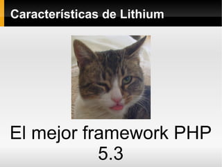 Mariano Iglesias: Lithium - Un framework que pega como piña