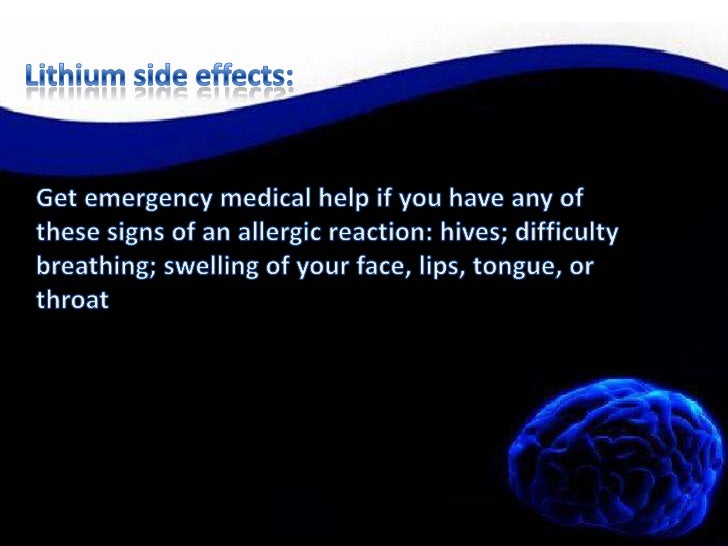 Lithium Side Effects Libido