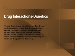 Drug Interactions-Diuretics 