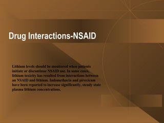 Drug Interactions-NSAID 