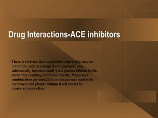 Drug Interactions-ACE inhibitors 