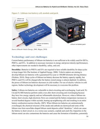 Lithium ion batteries for electric vehicles the U.S.. value chain | PDF