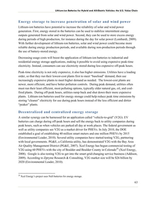 Lithium ion batteries for electric vehicles the U.S.. value chain | PDF