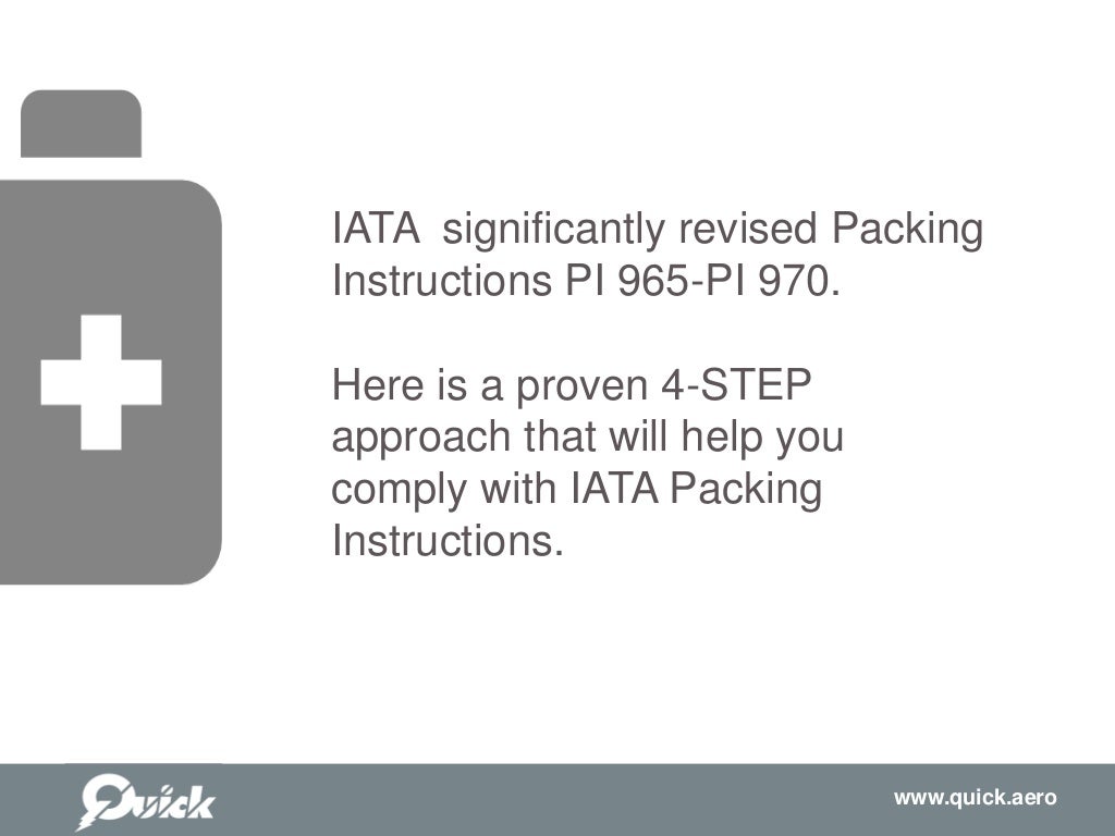Shipping Lithium Batteries IATA Packing Instruction in 4 Easy Steps