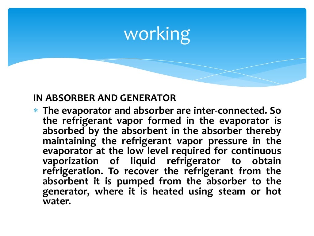 Lithium bromide absorption refrigeration system