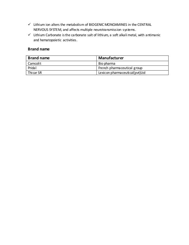 order lithium carbonate online