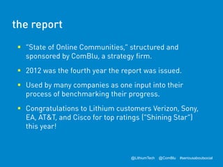 



@LithiumTech @ComBlu #seriousaboutsocial
 