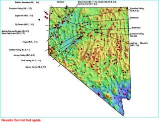 Nevada thermal hot spots
 