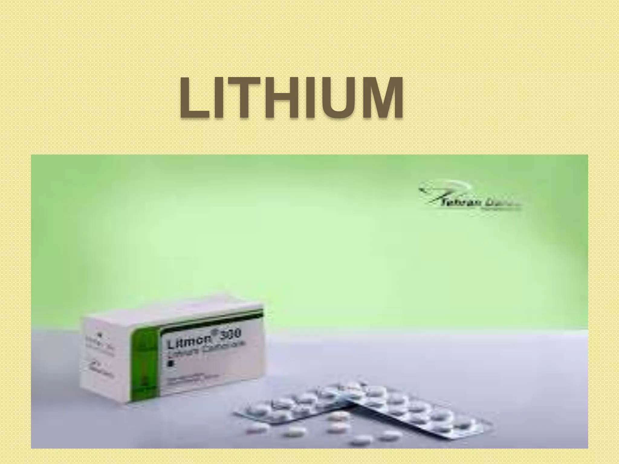 Lithium ppt | PPTX