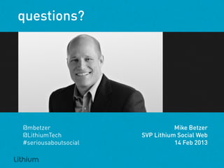 Lithium Telecom Social CXP in 2013