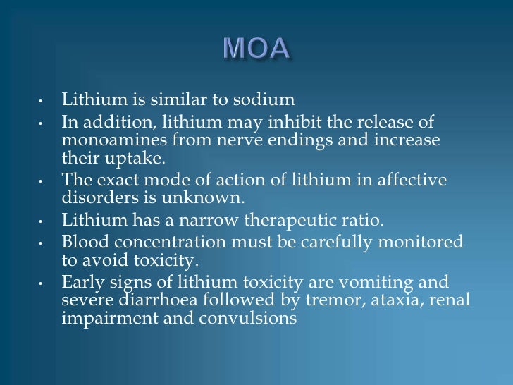 antidote for lithium antidote for lithium