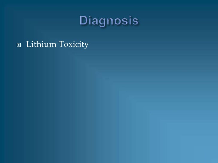 Lithium Carbonate Toxic Dose