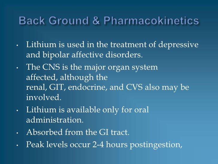 antidote for lithium