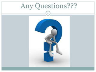 Any Questions???
21
 